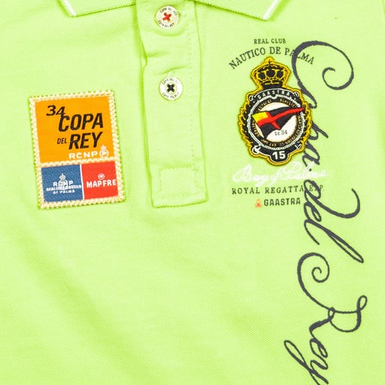Children's short-sleeved polo shirt with lapel collar 37700054