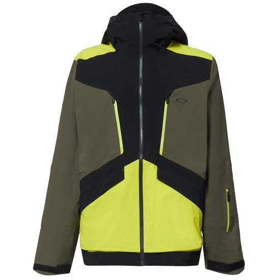 Oakley Alpine 3L Gore-Tex Shell Zip Up Mens Green Jacket 412774 02E