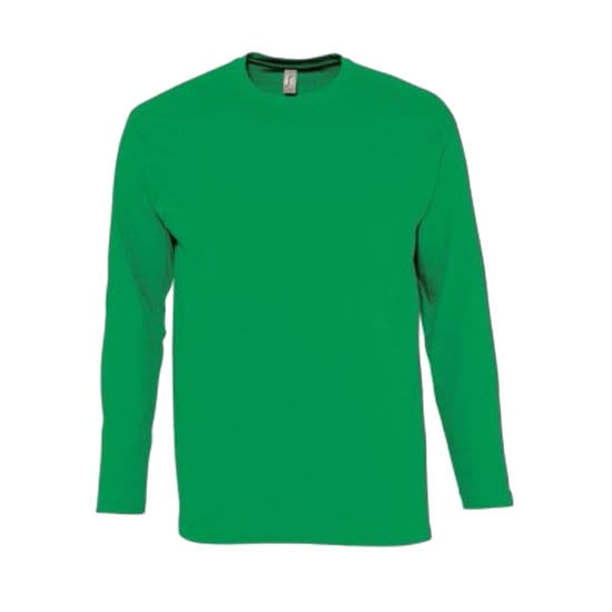 SOLS Heren Monarch T-Shirt met lange mouwen (Kelly Groen) - Image 1