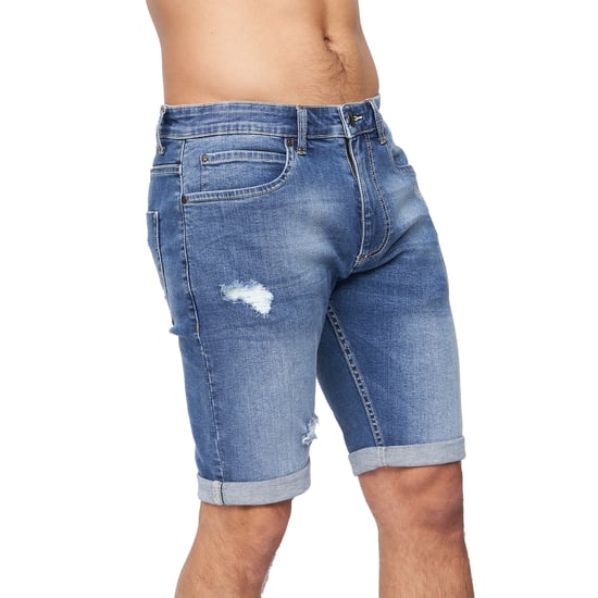 Crosshatch Heren Riptrey Abraised Denim Shorts (Tussentijdse wasbeurt) - Image 1