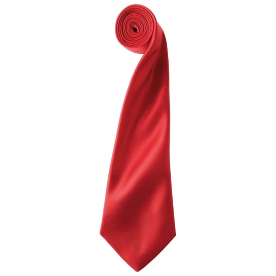 Premier Satijnen stropdas voor volwassenen (Rood) - Image 1