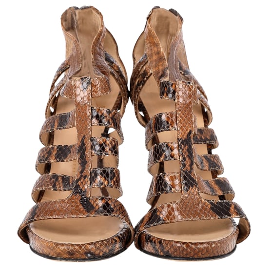 Giuseppe Zanotti Sandalen met Bandjes in Bruin Python Geëmbosserd Leer - Image 2