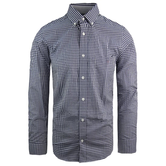 Eden Park Parijs Vichy Heren Blauw Oxford Overhemd - Image 1