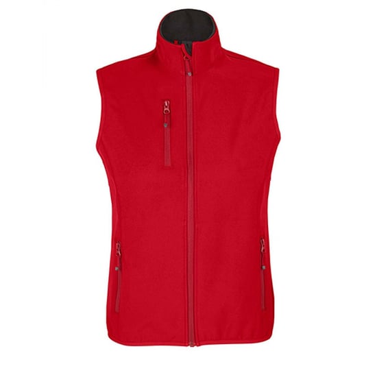 SOLS Dames/Dames Falcon Bodywarmer Softshell met rits (Peperrood) - Image 1