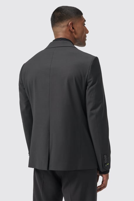 Buscot Slim Fit Black Jacket
