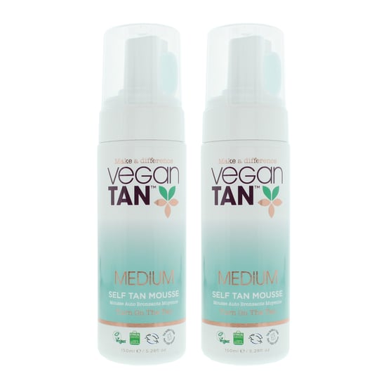 Vegan Tan Medium Self Tan Mousse 150ml x 2