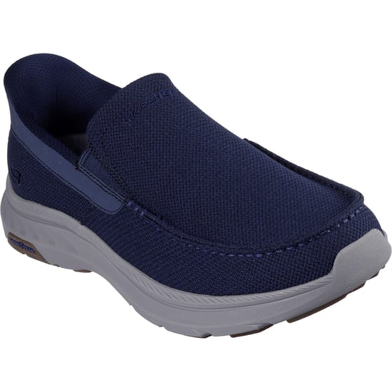 Skechers Pollard Wilfred Textiel Heren Navy Loafers - Image 1