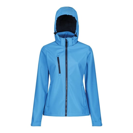 Regatta Womens/Ladies Venturer Hooded Soft Shell Jacket (French Blue/Navy)