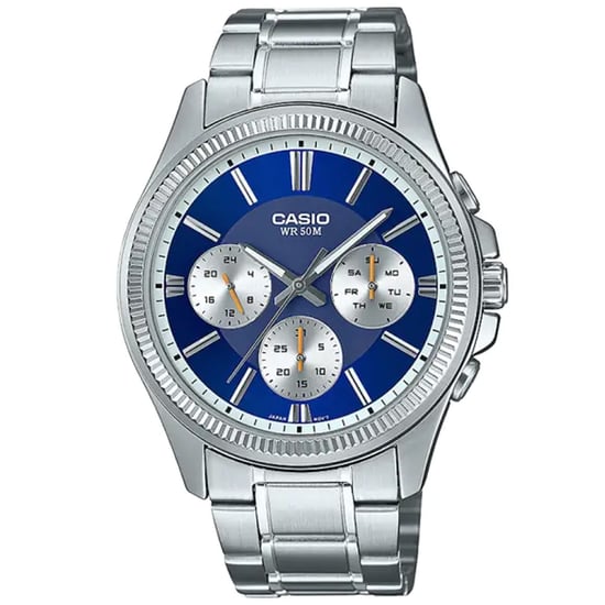 Casio Casio Collectie Heren Zilveren Horloge MTP-1375PD-2A1VEF - Image 1