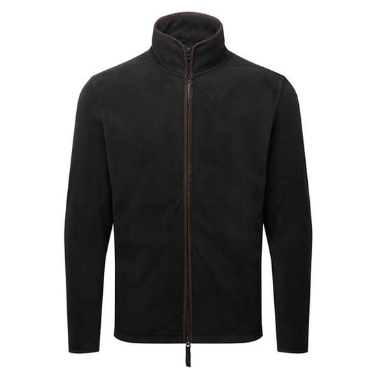 Premier Heren Artisan Fleece Jas (Zwart/Bruin) - Image 1
