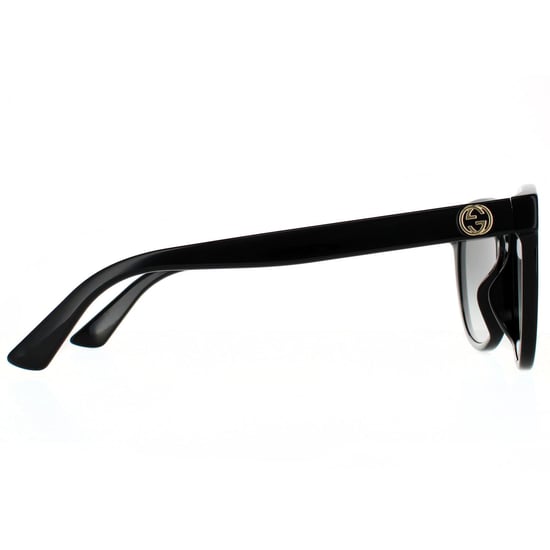 Gucci Round Womens Black Grey Gradient Sunglasses