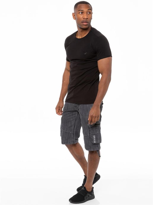 Enzo Heren Cargo Combat Denim Short - Image 5