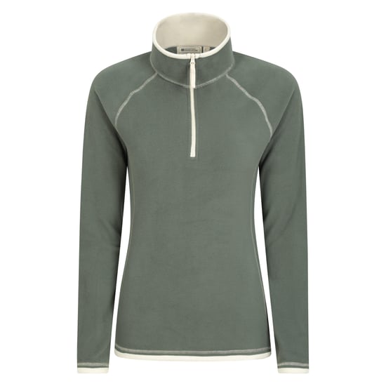 Mountain Warehouse Dames/Dames Montana Half Zip Fleece Top (Donkergroen) - Image 1