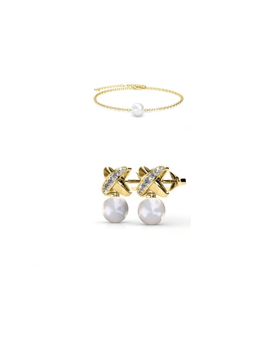 Chris Pearl Kristallen set en doos - Kristal - Image 1