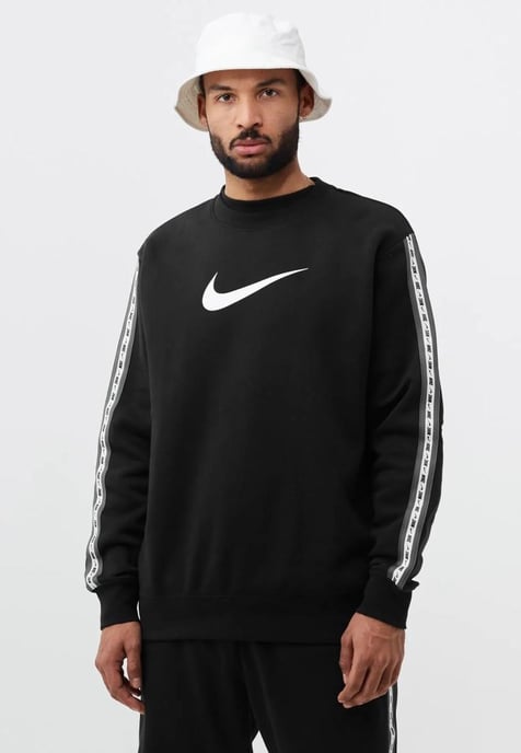 Nike Fleece Sportswear trainingspak voor heren met ronde hals in zwart - Image 2