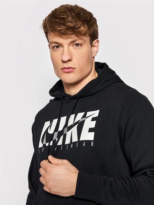 Nike heren fleece pullover trainingspak met capuchon in zwart - Image 5