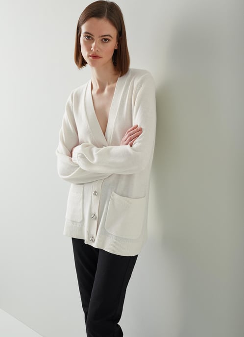 LK Bennett Cher Cardigans, Cream