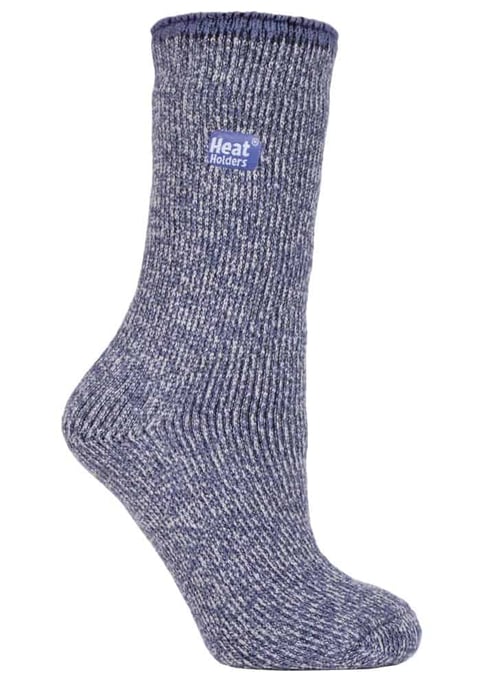 Dikke thermo sokken van merinowol voor dames - Lila - Image 1