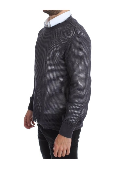 Dolce & Gabbana Heren Paarse Catwalk Netz Trui Netted Sweater - Image 2
