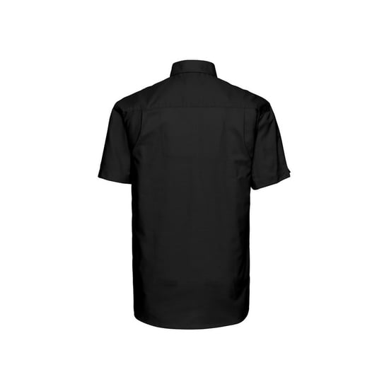 Russell Collection Heren Oxford Easy-Care overhemd met korte mouwen (Zwart) - Image 2