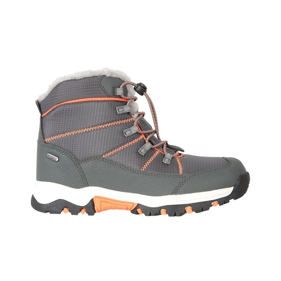 Mountain Warehouse Comet Waterdichte Sneeuwlaarzen voor Kinderen/Kinderen (Grijs/Oranje) - Image 4