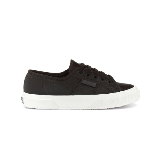 Superga Unisex 2750 Efglu Leather Trainers voor volwassenen (Bristol Zwart/Avorio) - Image 3