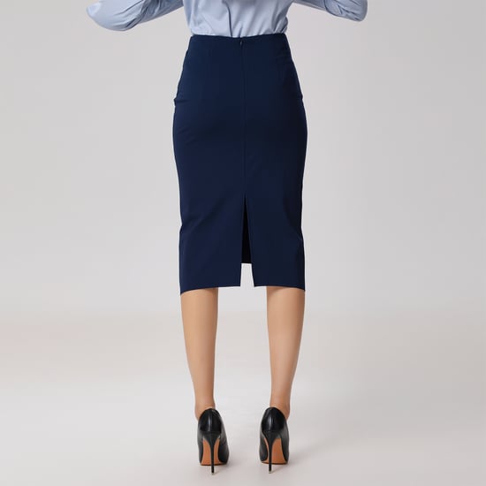 Asymmetrische rok met structurele lijnen - Image 3