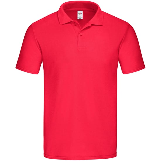 Fruit Of The Loom Mens Original Polo Shirt (Red)