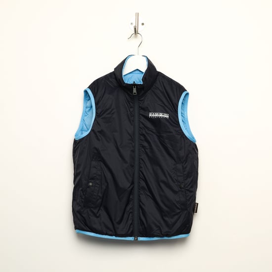 Boy's Napapijri Santafe Gilet in Blue
