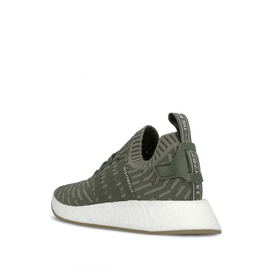 Adidas NMD_R2 Primeknit Lace-Up Green Synthetic Womens Running Trainers BY9953