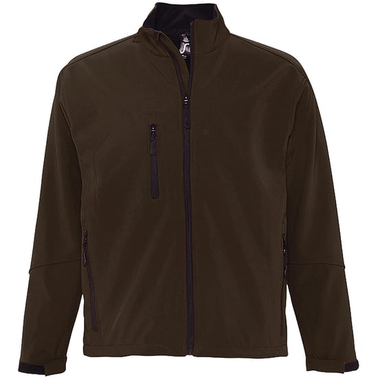 SOLS Heren Relax Soft Shell Jacket (ademend, winddicht en waterbestendig) (Donkere chocolade) - Image 1