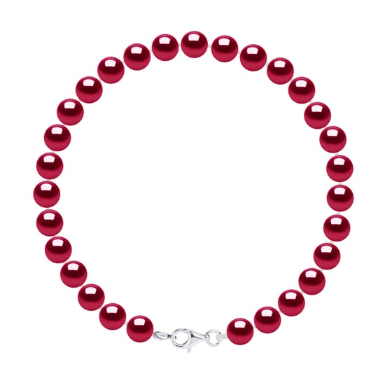 Bracelet of Real Cultured Freshwater Pearls Round 6-7 mm