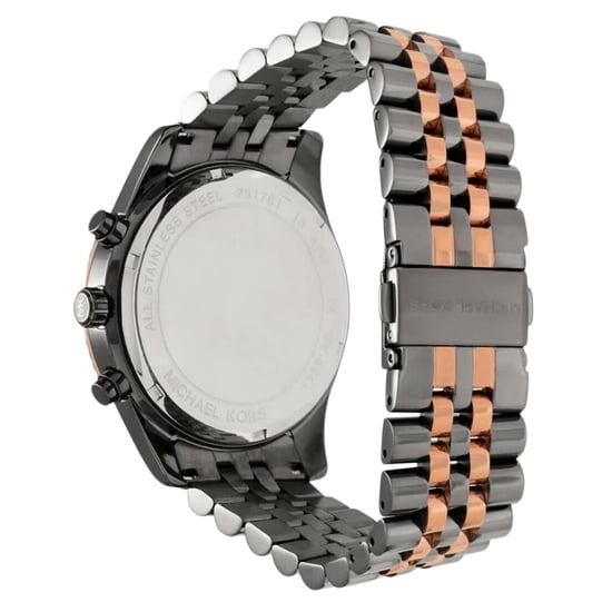 Michael Kors Herenhorloge Kwarts Zwart & Roségoud - Image 2