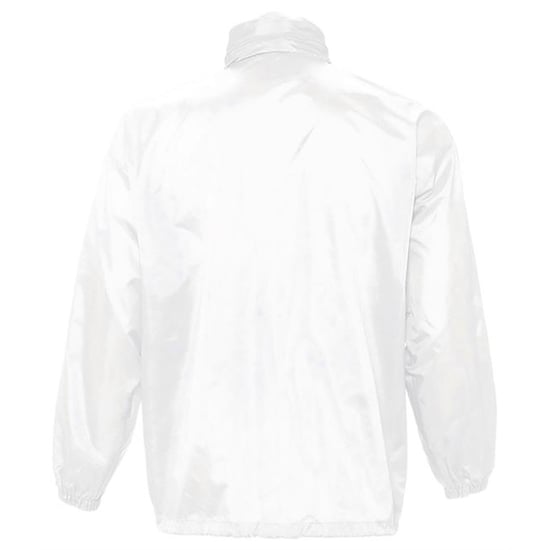 SOLS Unisex Surf Windbreaker Lichtgewicht Jasje (Wit) - Image 2