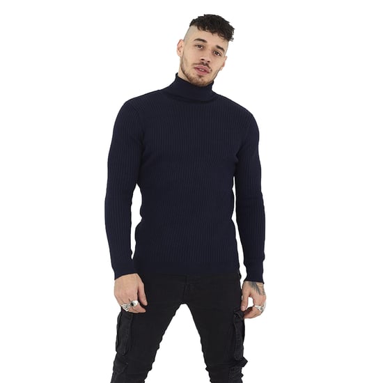 BRAVE SOUL Mens High Neck Casual Jumper