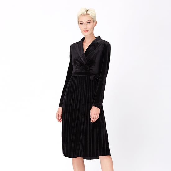 Velvet wrap effect -jurk - Image 2