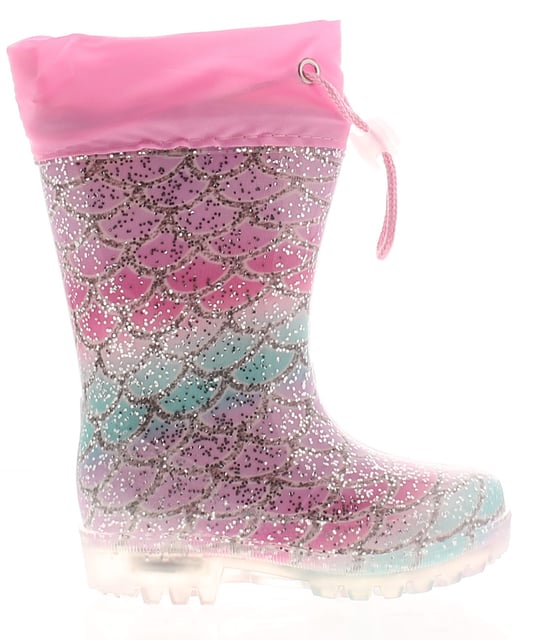 Princess Stardust Shells Girls Adjustable Wellies