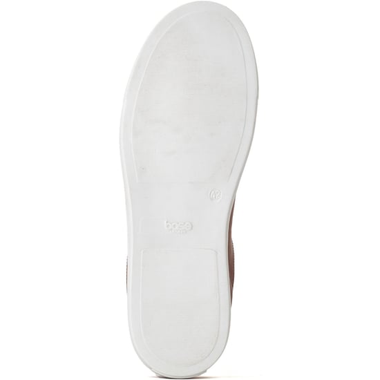 Base London Tucker Leer Heren Burnt Tan Trainers - Image 3