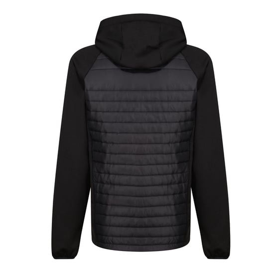 Regatta Mens Navigate Quilted Hybrid Jacket (Black/Seal Grey)