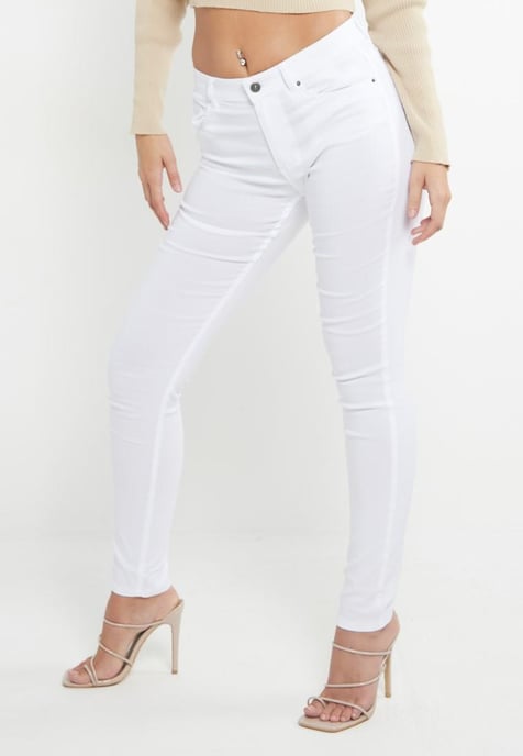 MYT Dames Skinny Super Stretch Chino Wit - Image 4