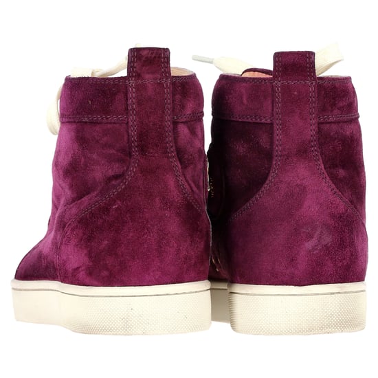 Christian Louboutin Rantus High Top Sneakers in Purple Suede - Image 5