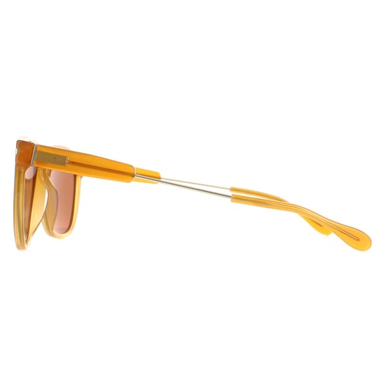 Serengeti Round Mens Light Gold Honey Polarized Drivers Brown Amboy