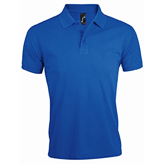 SOLS Heren Prime Pique Poloshirt met korte mouwen (Koningsblauw) - Image 1