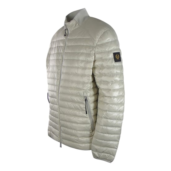 Belstaff Airframe Moonbeam White Shiny Down Filled Jacket