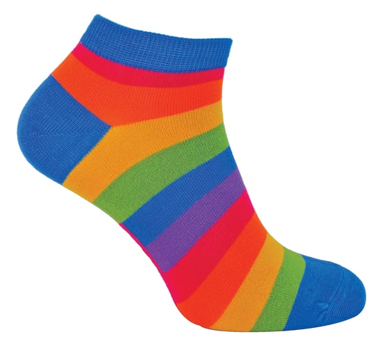 Mr Heron - BamboeRegenboogTrainersokken voor heren - Regenboog - Image 1