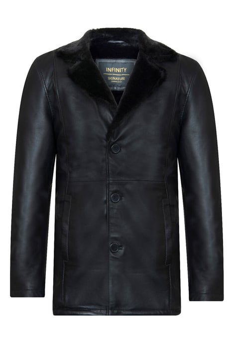 Men's Reefer Leather Blazer Jacket -Pablo