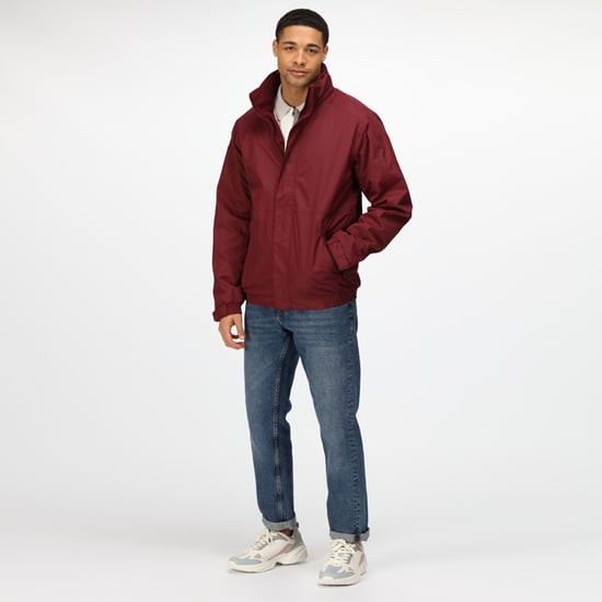 Regatta Mens Dover Waterproof Windproof Jacket (Burgundy/ Burgundy)