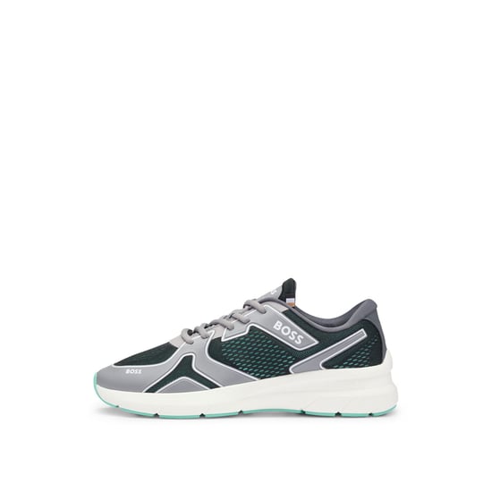 Heren Boss Owen hardlooptrainers in grijs - Image 3