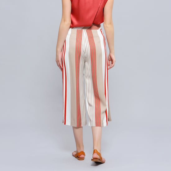 Stripe print vouw capri -broek - Image 3