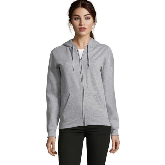 SOLS Dames/Dames Seven Full Zip Hoodie (Grijze Melange) - Image 1